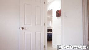 Busty Brandy Salazar cleans before fucking the house owner