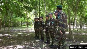 Cadets got their wild treat after a long training with Joris Leonard