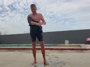 No cum, just a shrunken cold wet cock.
