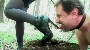 Mistress punishing her slave by putting high heels inside his mouth by Foot Chicks