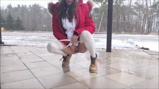 She pee everywhere