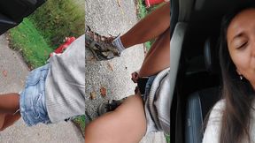coucou, je m arrete sur le bord de la route pour faire une pause pipi avec ...
