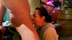 Stepmom's Tight Wet Cunt&#x270C; Devours Son's Swollen Stick
