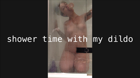 shower time with my dildo