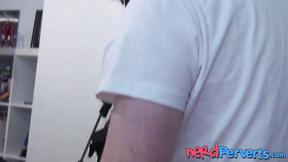 ”Redhead chick gives oral to fake producers fat cock”