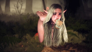 Elf fell in a Magic Dick Gangbang Trap in the forest - 3D Porn Short Clip