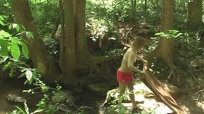 Hiker Fucks Carmen Hollywood When She Was Sunbathing On The Creek! (wmv)