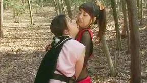 3 Stunning Ninjas Dominate Wild Triple Team Sex Session