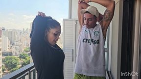 madame da academia me chama para aula particular so queria exercitar a bucetinha
