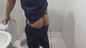 Rookie and Gifted Doctor Put It in the Nurse's Ass in the Hospital Bathroom