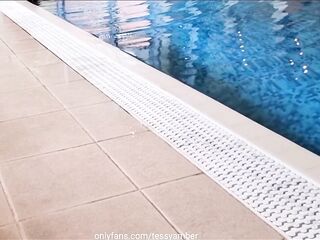 Flashing in a PUBLIC POOL and Fondling with a Stranger UNDERWATER