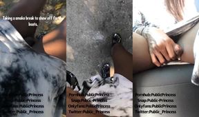 TS PublicPrincess caught nude on Miami beach with BBC tranny dick wrecked hungry bottom
