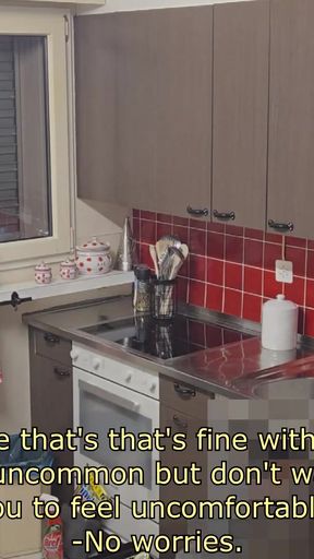 Thrilling moment from "I Convince This Handsome Hetero Married Plumber to Try His First Blowjob by a Man and He Let's Me"