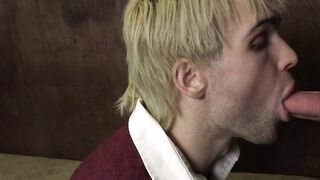 Aspiring blonde priest confesses his impure sexual deeds