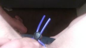 POV Transgirl, First Time Using Sliding Double Sex Ring; No Audio