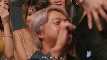 Yaner fucks a virgin man on his birthday with people watching