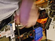 Jerking off with my bf in basement