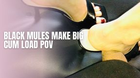 Black Mules Make Big Cum Load POV