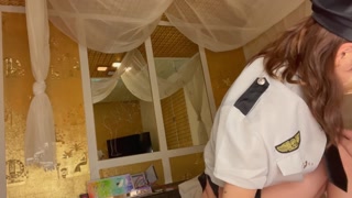 ハロウィンで仮装した女子大生をホテルに連れ込みイメージプレイからの中出しSEX♡RYO＆YUU♡素人カップル/10代/美少女/コスプレ/スタイル抜群/露出/パイパン/English subtitles