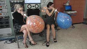 Ama Rio and Sage Pillar Blow Suzuki Peacock Balloons to Bursting (MP4 - 1080p)