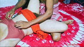 Real Indian village bhabhi gives hot and steamy 69 with her young lover
