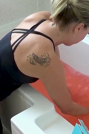 Naked Jelly Wank - Slippery Pussy &amp; Cum Covered