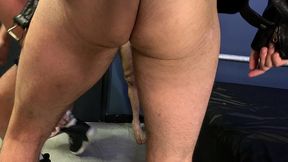 teaching the submissive slut to obey his master by sucking his cock and getting his hole fisted