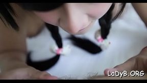 Super luscious thai tranny gives a fantastic irrumation to a guy