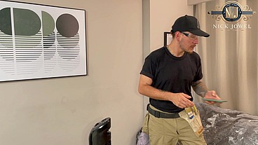 Wow! hot REDHEAD boss lady smooth talks House Painter into sex!