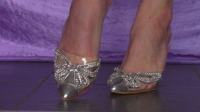 Rhinestone Silver Slingbacks (mkv)