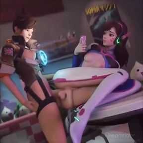 Futa Tracer Fucking Futa D.Va Overwatch Futa Porn