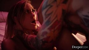 Gorgeous Addie Andrews gets her pussy pounded by a big cock guy in a passionate session