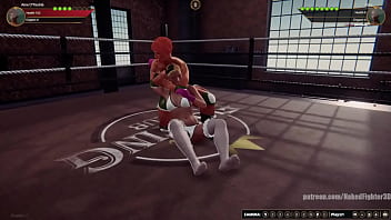 Aine O&#039_Rackie VS Alice (Naked Fighter 3D)