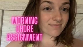 Morning Chore Assignment For Subs - Slave Training Goddess Worship Humiliation