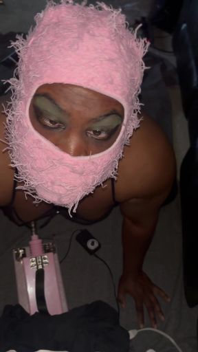 Ebony POV: sissy booty play