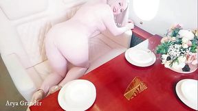 PVC Catsuit in jet, Fetish Backstage Video