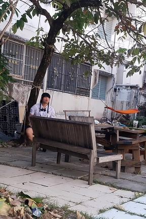 Thai student ladyboy show me
