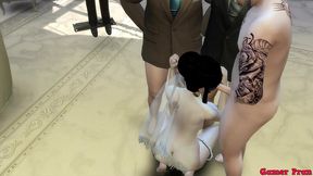 el matrimonio de milk episodio 2 la boda de goku su esposa hipnotizada y follada al frente su marido le dan duro por el culo como una perra y puta netorare dragon ball porn hentai