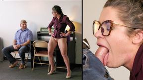 Cunning stud tricks his stepmom into sex in advance of banging his gf
