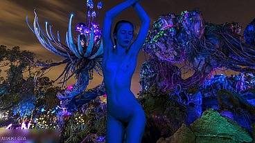 Why is she blue like in Avatar?