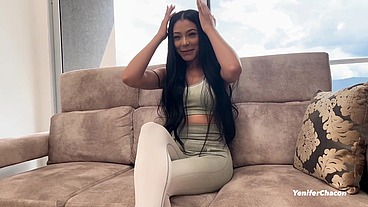 Two hot Venezuelan girls fuck their personal trainer