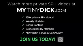 Eager blonde toy with small dick