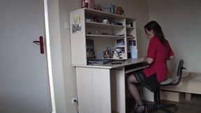 Get you off on my desk, then let me ride your ass&#x1F351; so deep