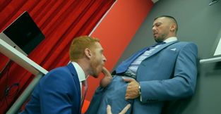 Office activities for the horny Leander and Shane Jackson