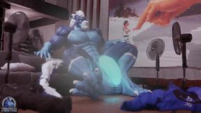 Musk sweat and pre squirt NighDruth dragon fucks him raw