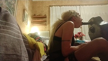 Sloopy dildo blowjob🍆