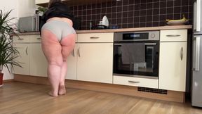 Mature busty stepmom takes my cum on her panties