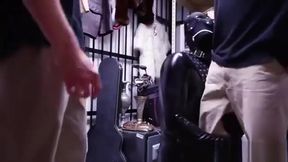 Straight hunk blows huge penis