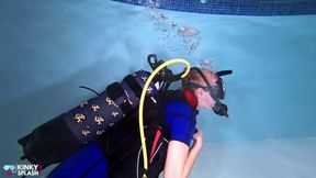 Bound Beneath the Surface - Scuba Tease & Rope Play in Vintage Wetsuit