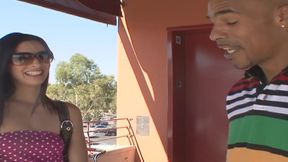 Big Blacky Dicks Scene-2_slim Brunette Babe Enjoys a Big Black Cock in Her Tight Pussy